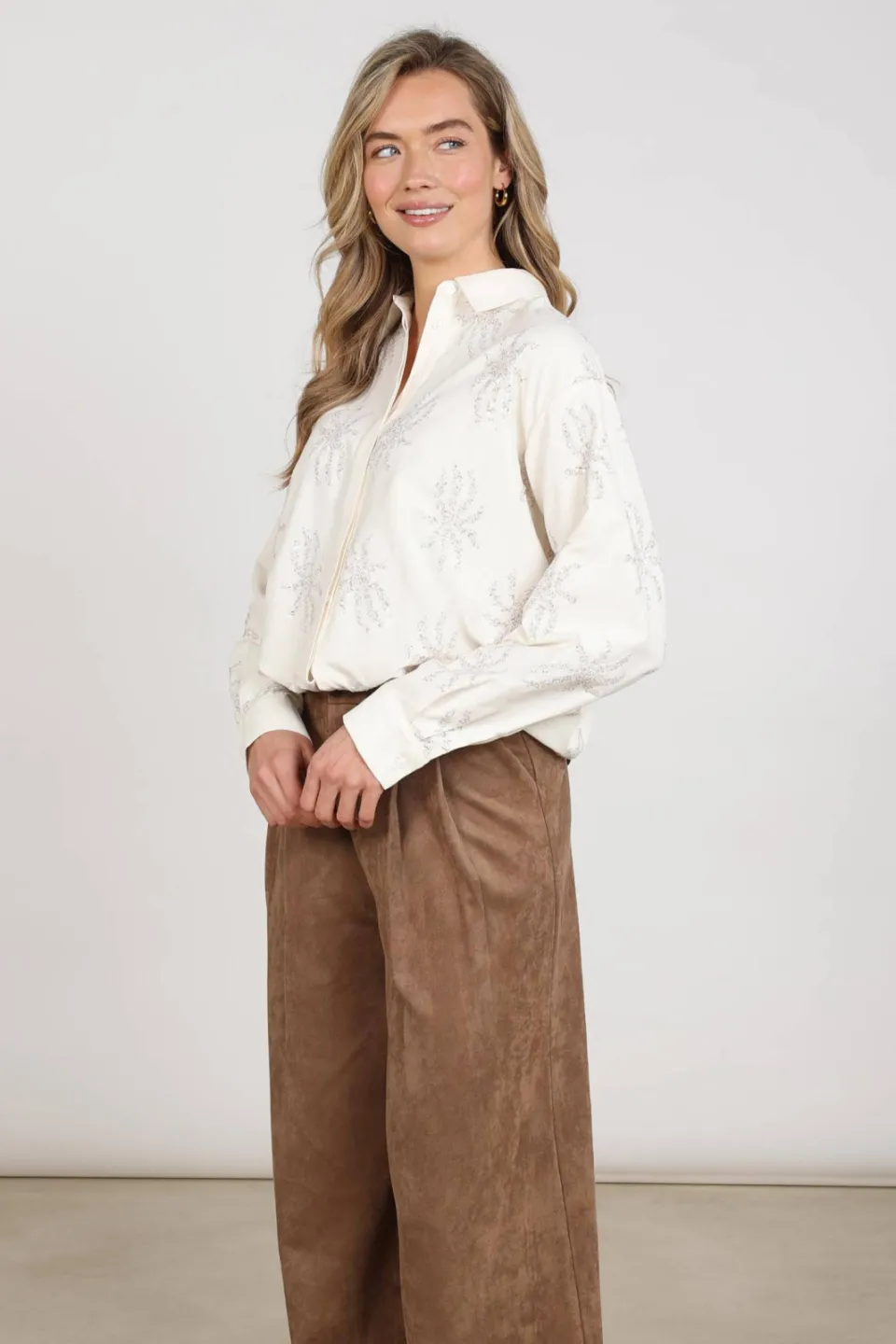 NUKUS Aster blouse ecru, foto 5