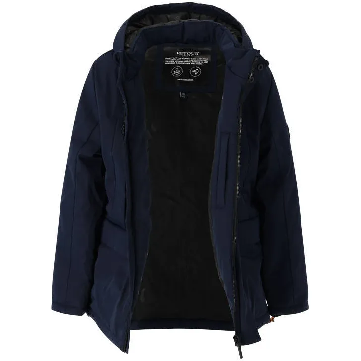 Retour Jeans winterparka donkerblauw, foto 3