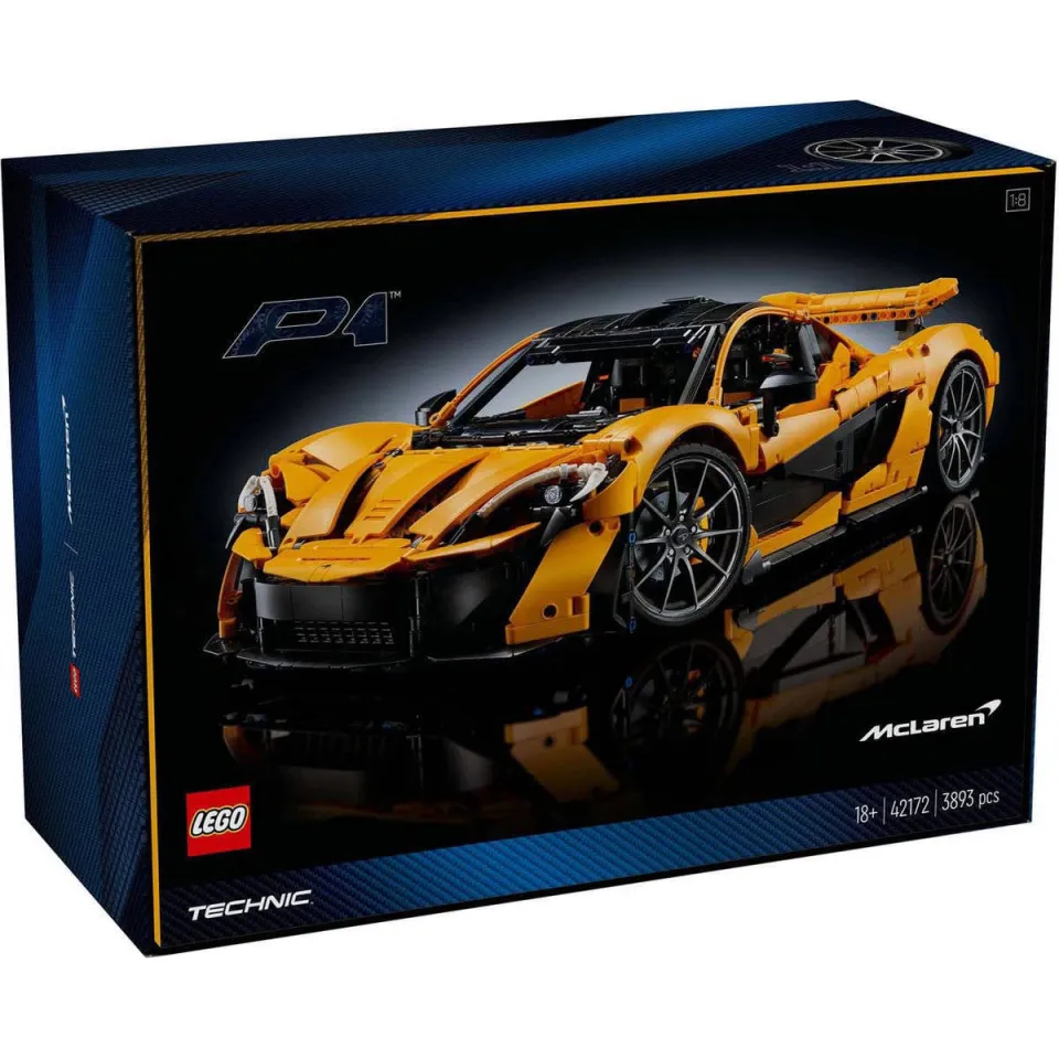 Lego Technic McLaren P1 hypercar Bouwpakket voor Volwassenen, Modelauto Decoratie Set 42172 geel, foto 2