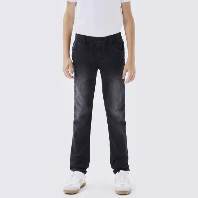 NAME IT KIDS slim fit jeans NKMROBIN zwart