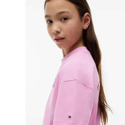 Tommy Hilfiger T-shirt met backprint roze meisjes, foto 3