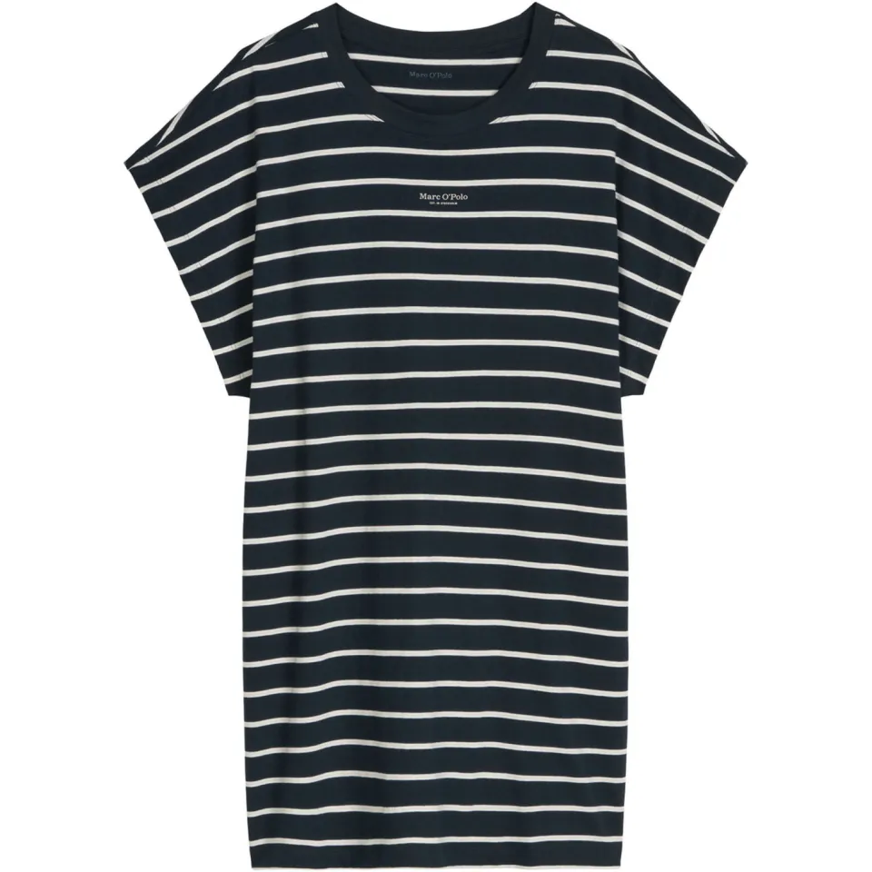 Marc O'Polo Mix N Match nachthemd gestreept donkerblauw, foto 3