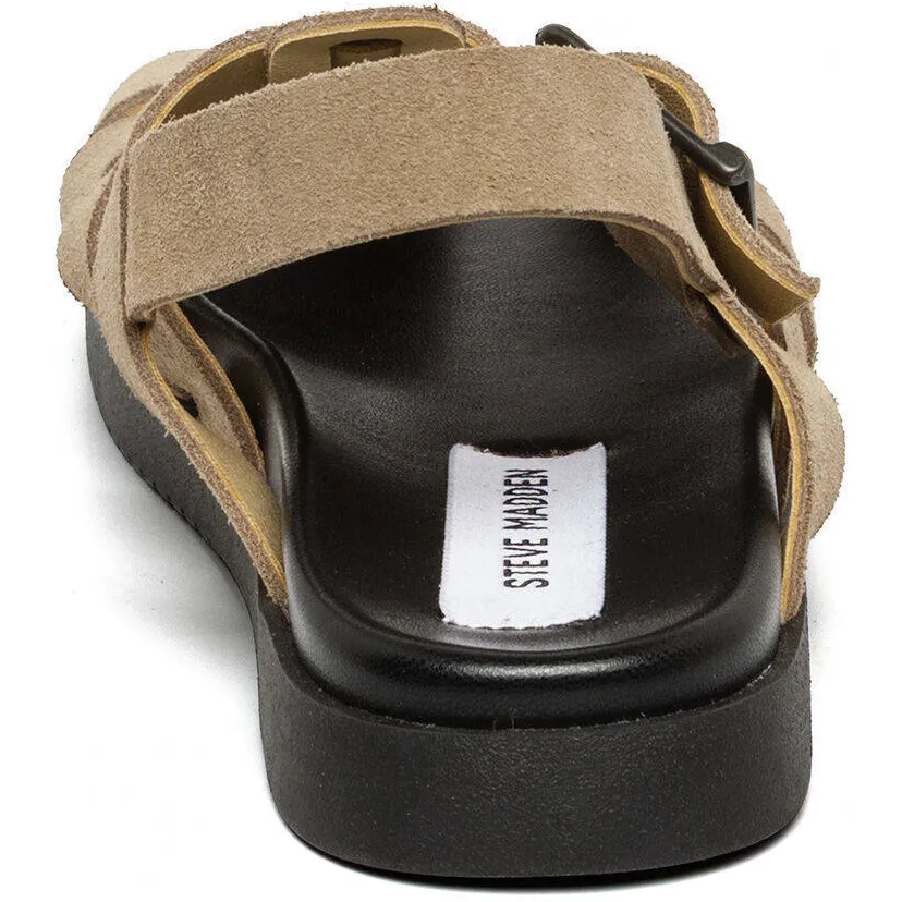 Steve Madden suède sandalen taupe, foto 4