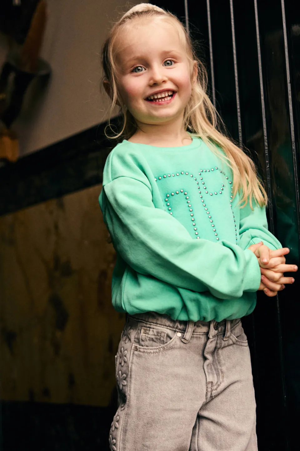 Daily7 wide leg jeans - grijs, foto 5