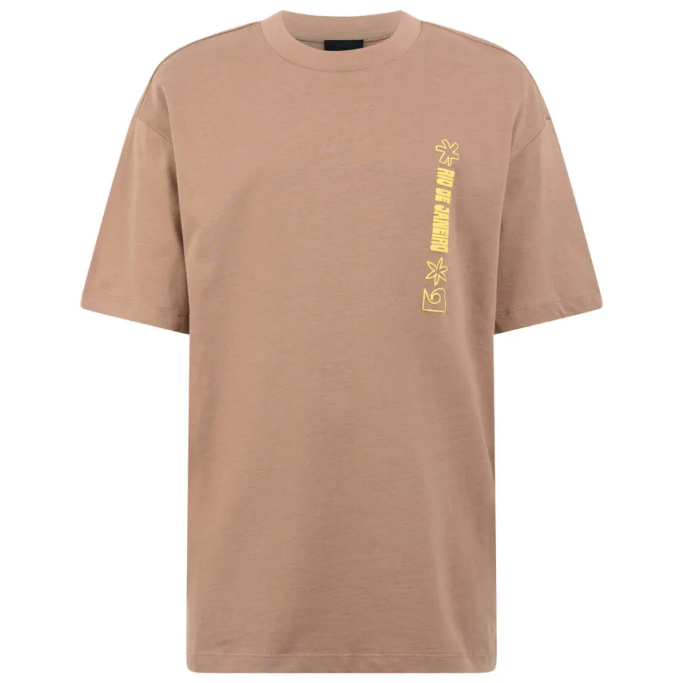 Shoeby T-shirt met backprint lichtbruin, foto 2