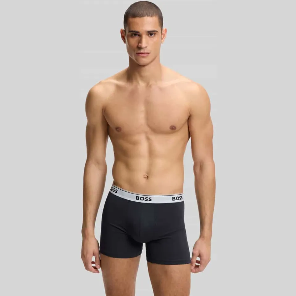 Boss BoxerBr Power boxershorts 3-pack Donkerblauw