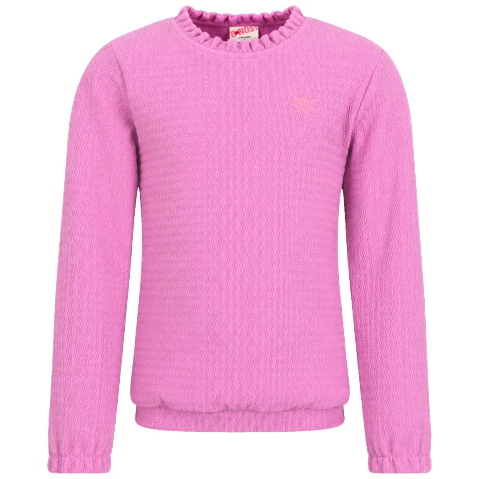 B.Nosy Talia longsleeve met ruches paars, foto 2