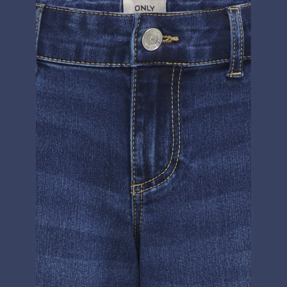 KIDS ONLY GIRL high waist wide leg jeans dark blue denim, foto 3