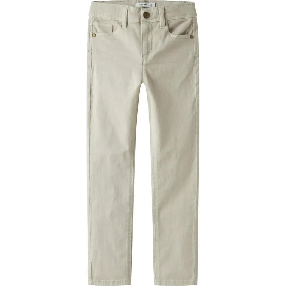 NAME IT KIDS slim casual broek greige, foto 2