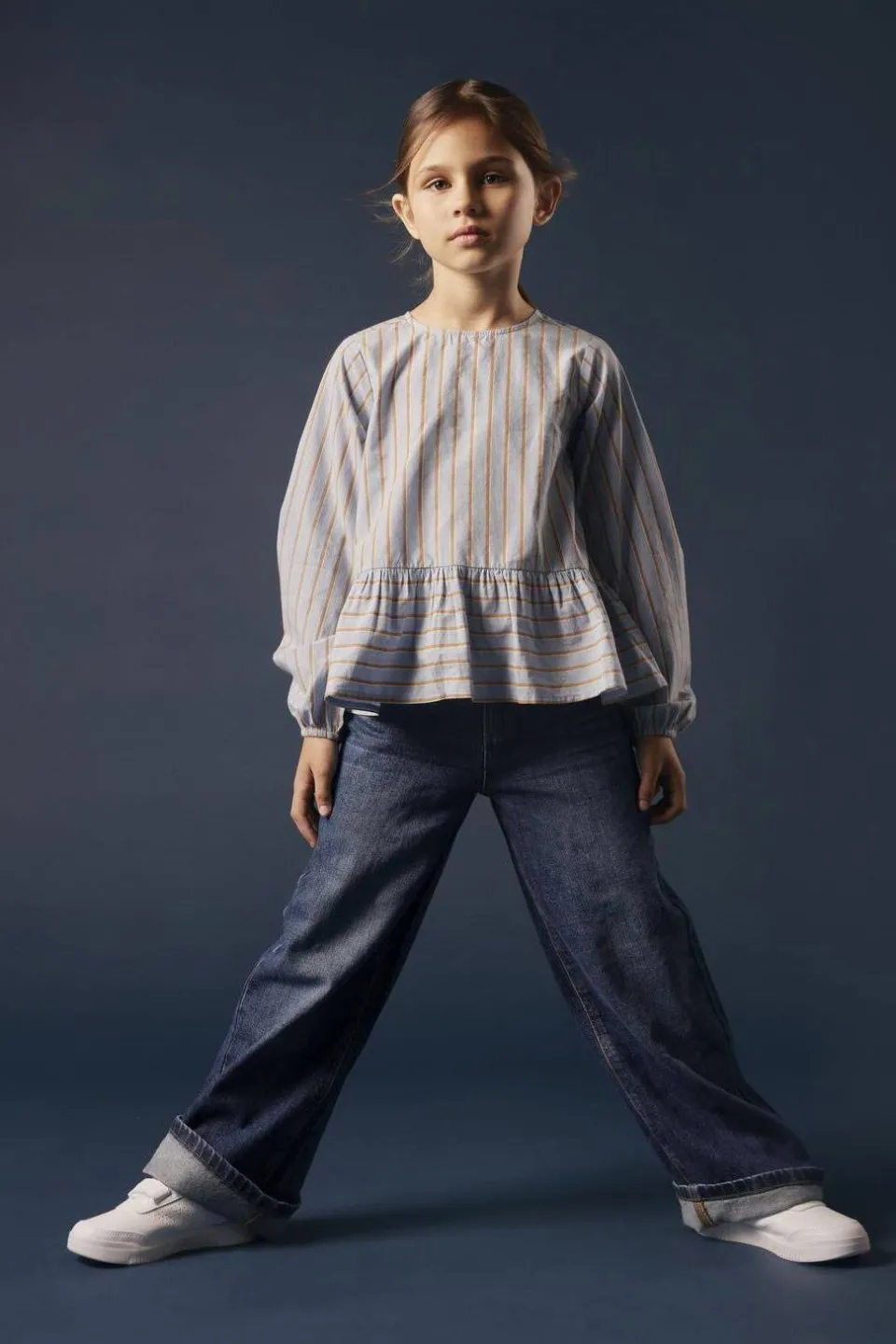 NAME IT KIDS wide leg jeans NKFROSE dark blue denim, foto 3