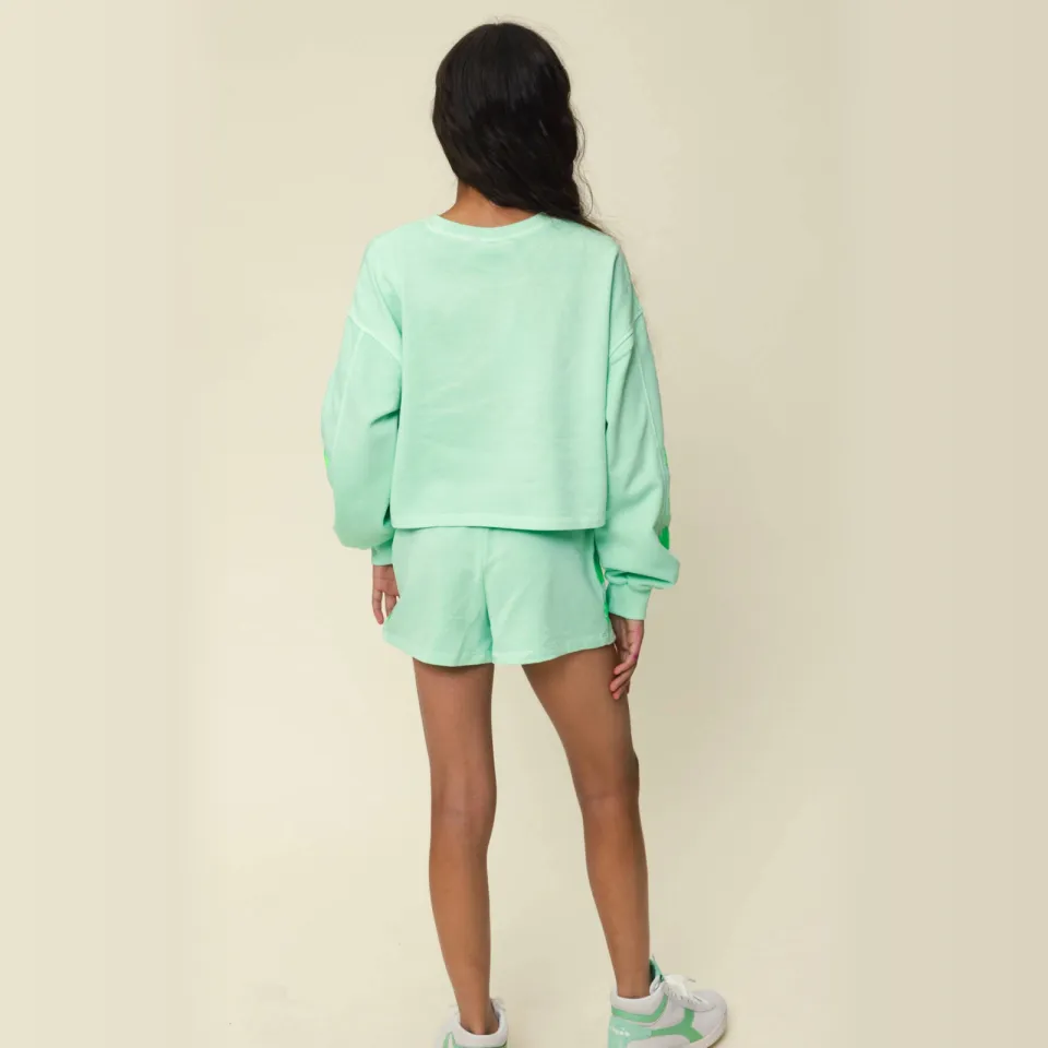 LOOXS sweatshort limegroen