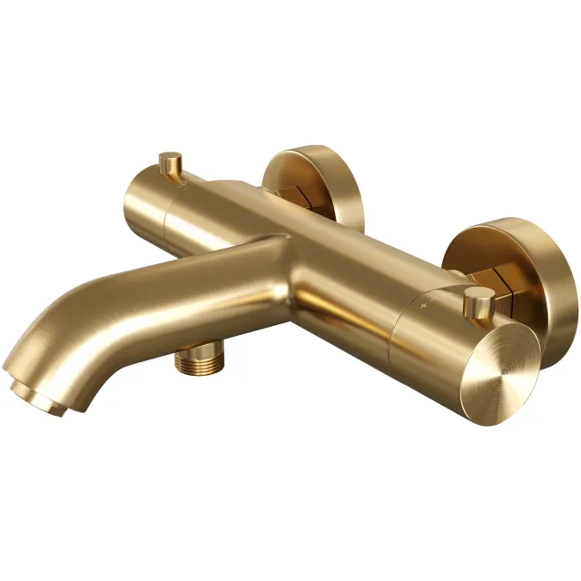 Brauer Bad- en Douchekraan Thermostatisch Brauer Gold Edition Geborsteld Goud
