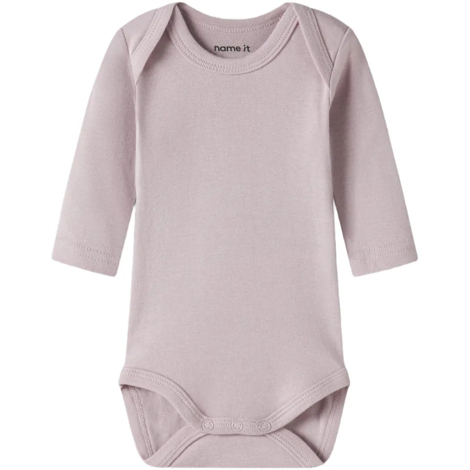 NAME IT BABY romper - lichtroze/ecru/lila (set van 3), foto 3