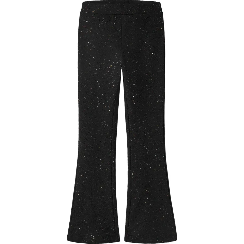 NAME IT KIDS flared broek met glitters - zwart, foto 2