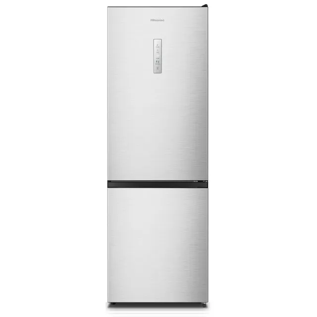 Hisense RB372N4CCD Koel-vriescombinatie Zilver RVS