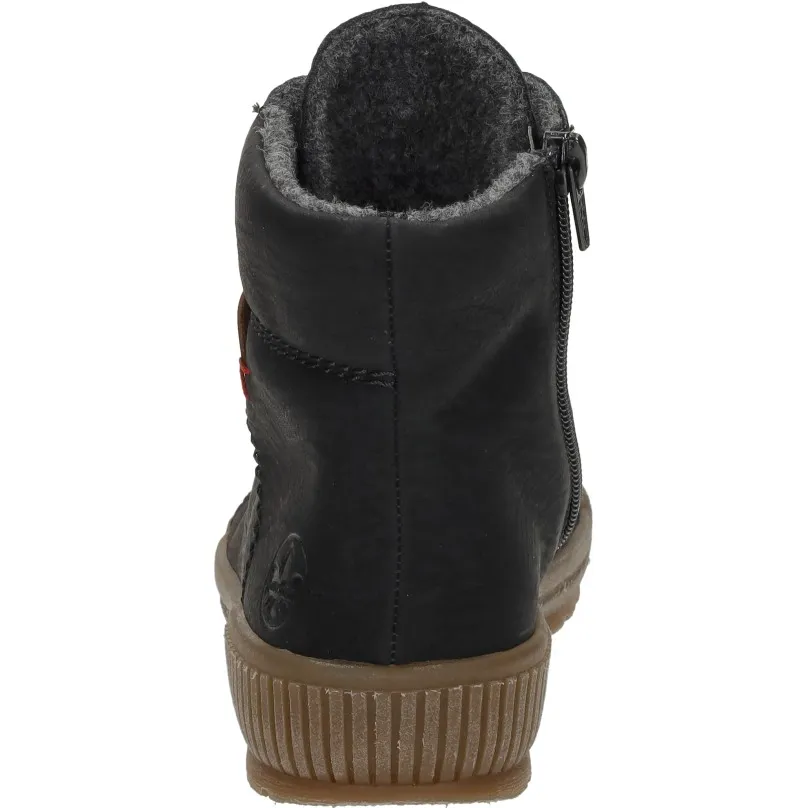 Rieker veterschoenen hoog zwart, foto 4