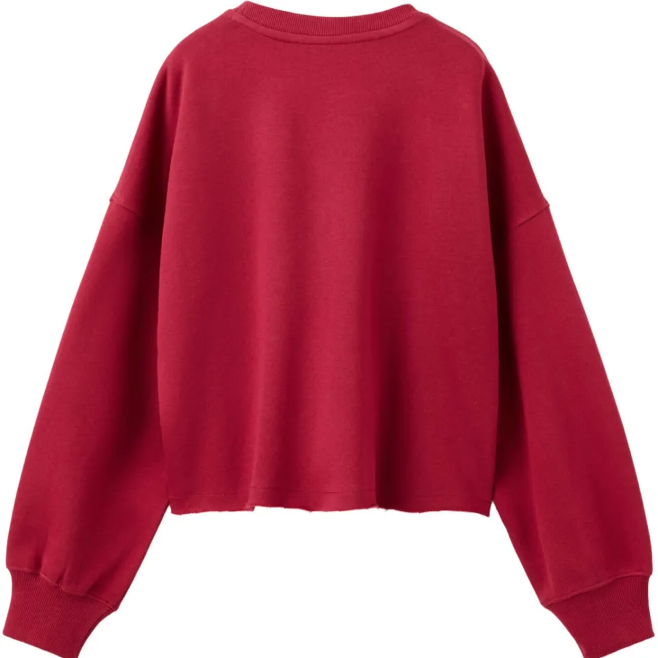 Mango Kids oversized sweater met tekst - rood, foto 2