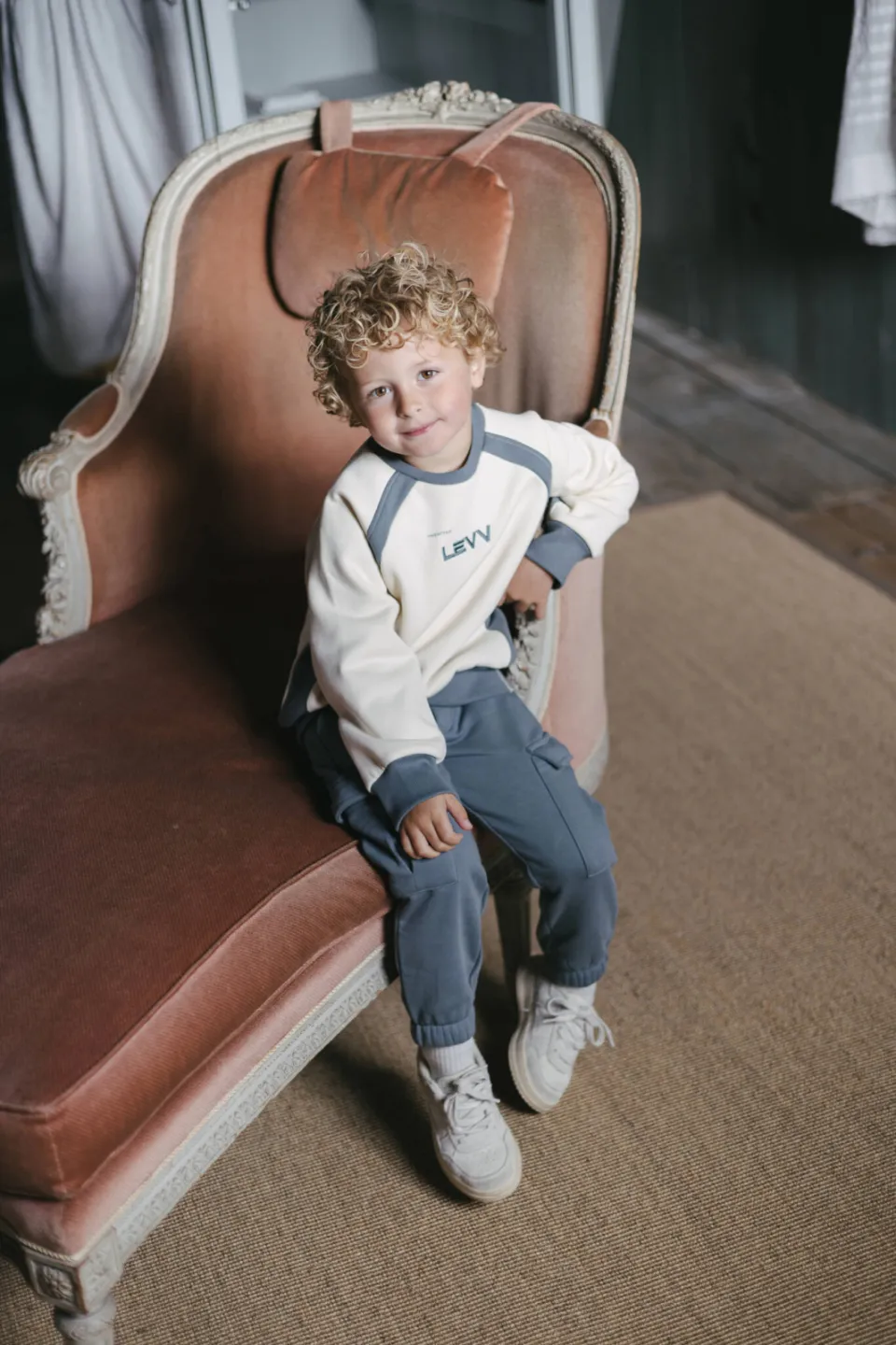 LEVV sweater met tekst - ecru, foto 5
