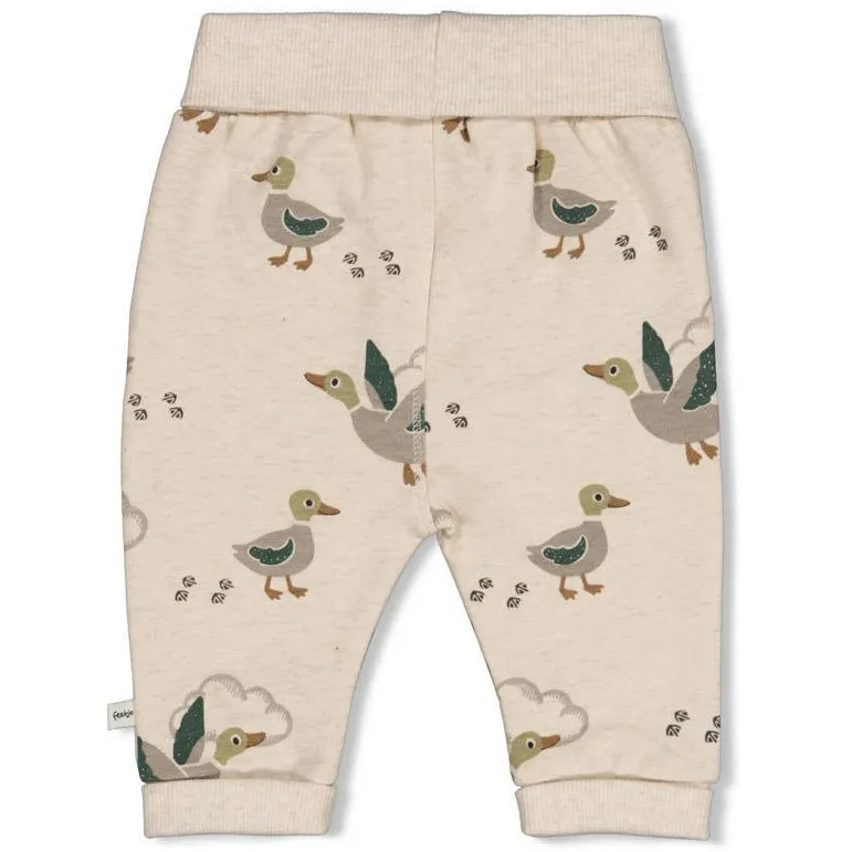 Feetje Wiggle and Waddle babybroek ecru groen, foto 2