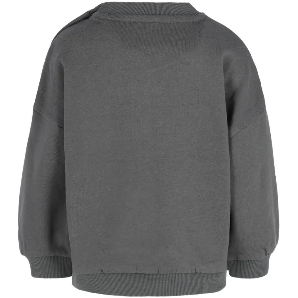 B.Nosy rechtvallende sweater met print - grijsgroen, foto 3