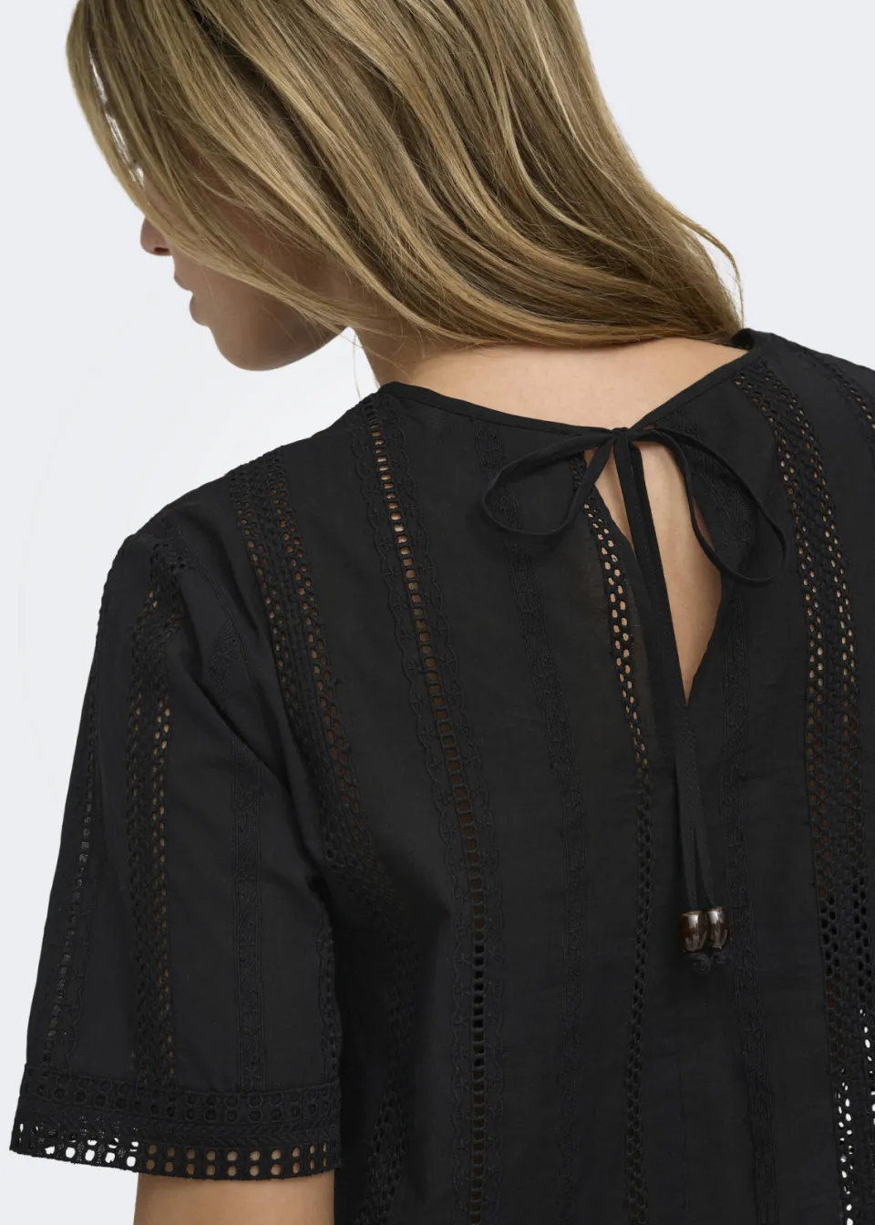Only top broderie zwart, foto 4