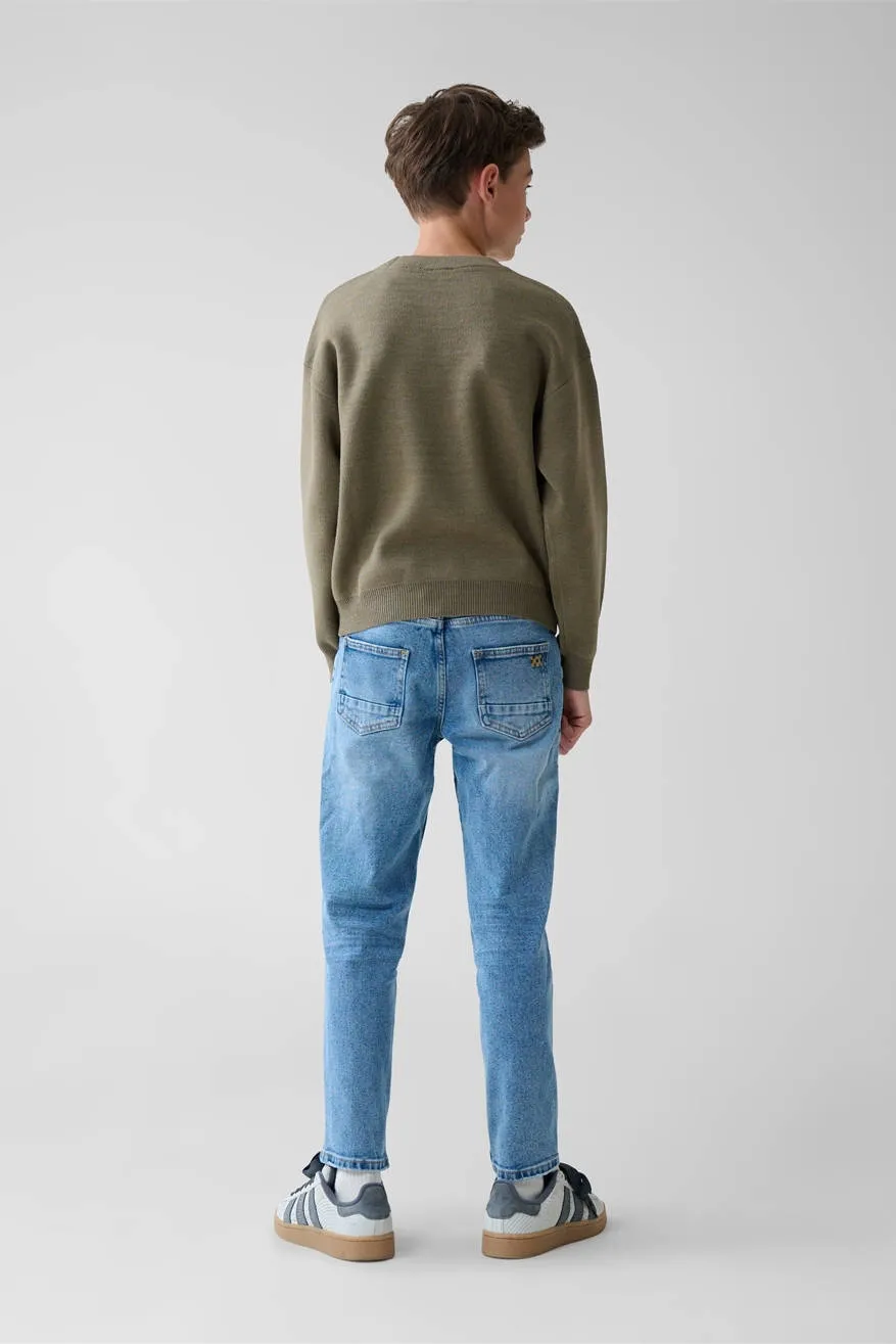Shoeby loose fit jeans medium blue denim, foto 4