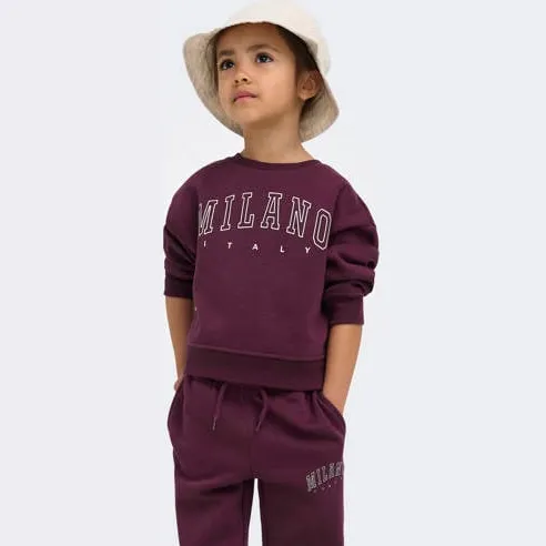 KIDS ONLY MINI rechtvallende sweater met tekst - paars, foto 2