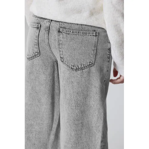 LMTD NLFBIRM wide leg jeans - grijs, foto 4