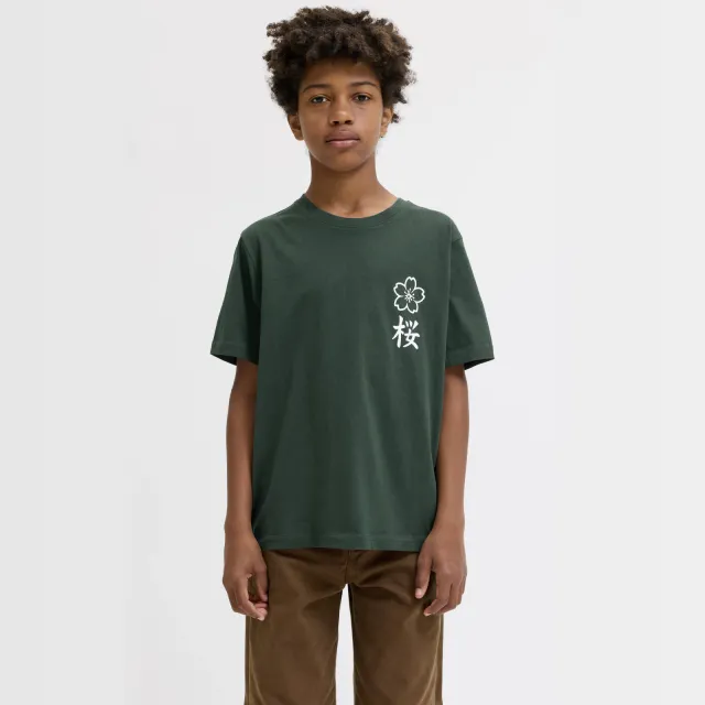 Jack & Jones Junior rechtvallend T-shirt groen