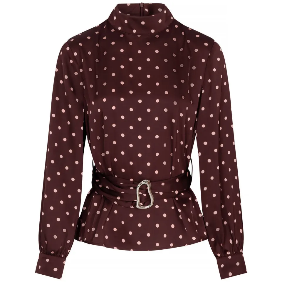 Studio AMAYA Selya blouse donkerrood, foto 2