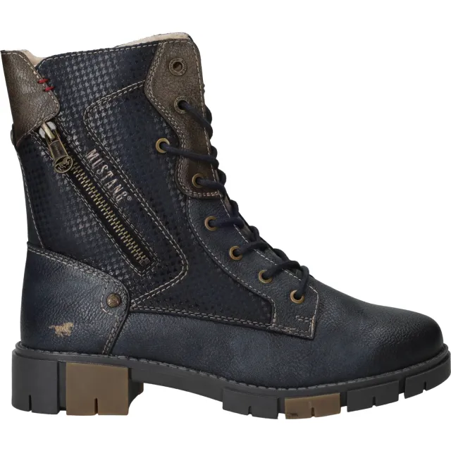 Mustang veterboots blauw
