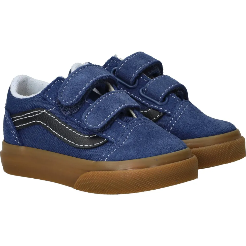 Vans Old Skool V lage sneakers donkerblauw blauw/donkerblauw, foto 5