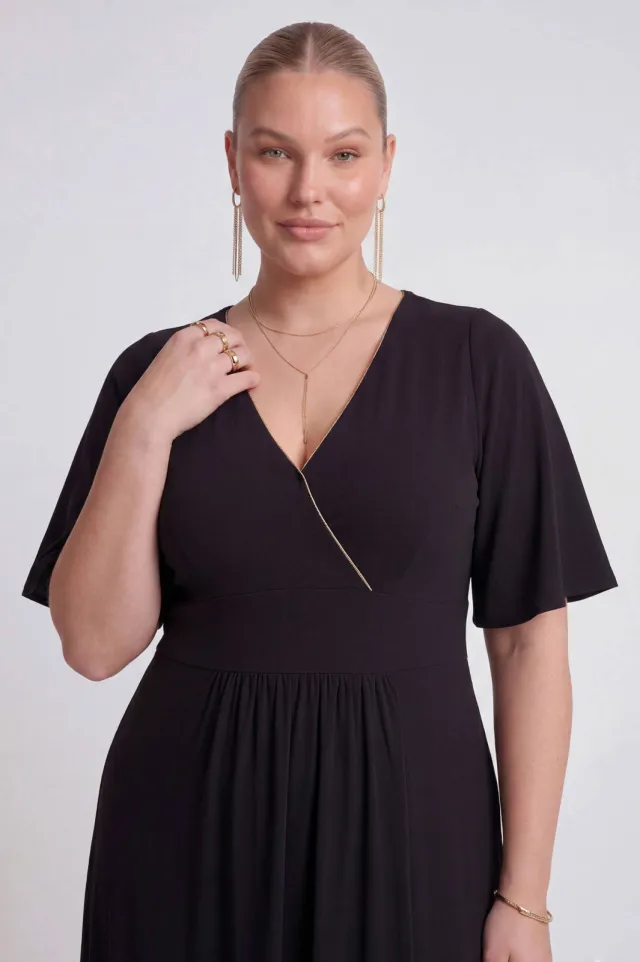 Yoek Lovers Collection dolce maxi jurk zwart, foto 3