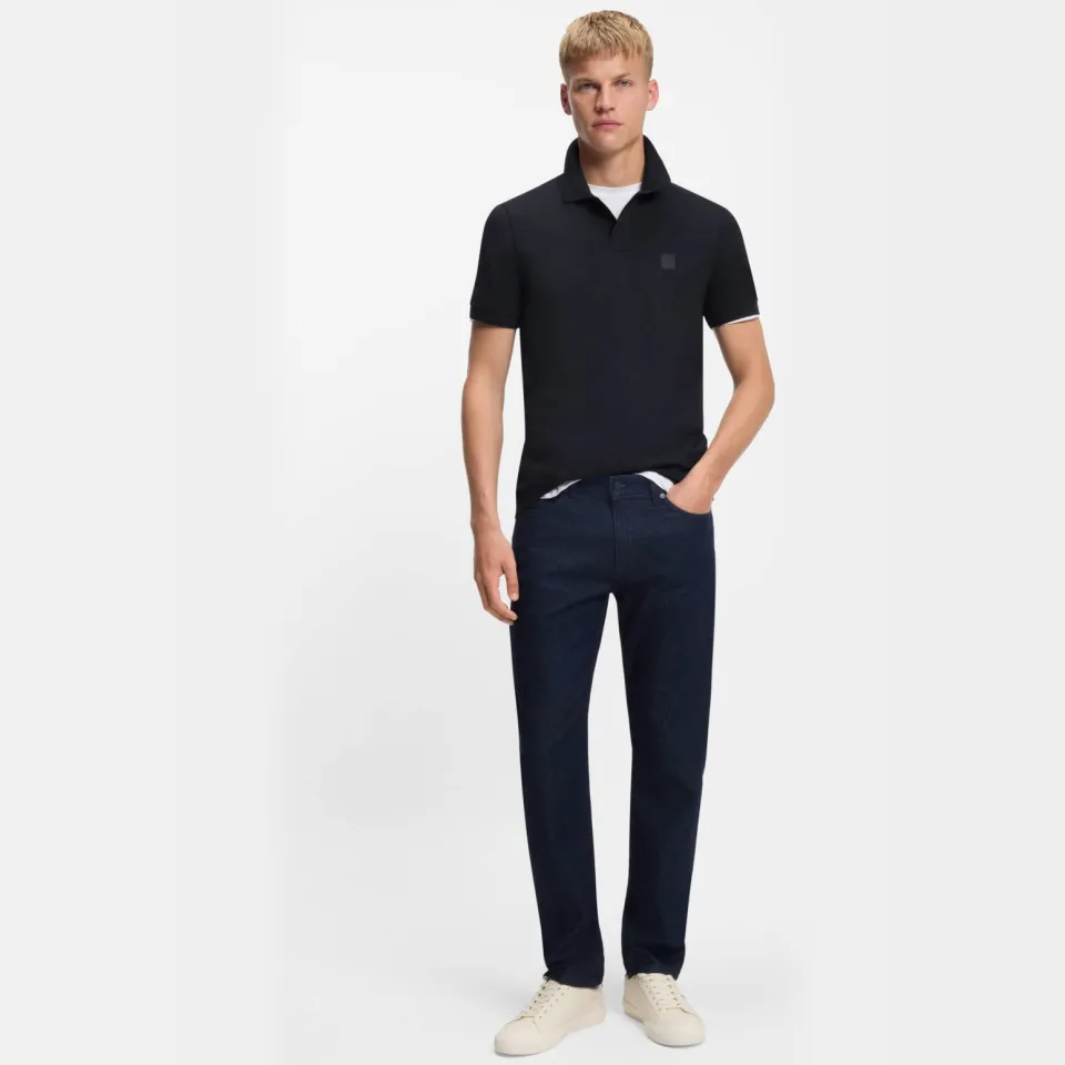 Boss slim fit polo PASSENGER darkblue