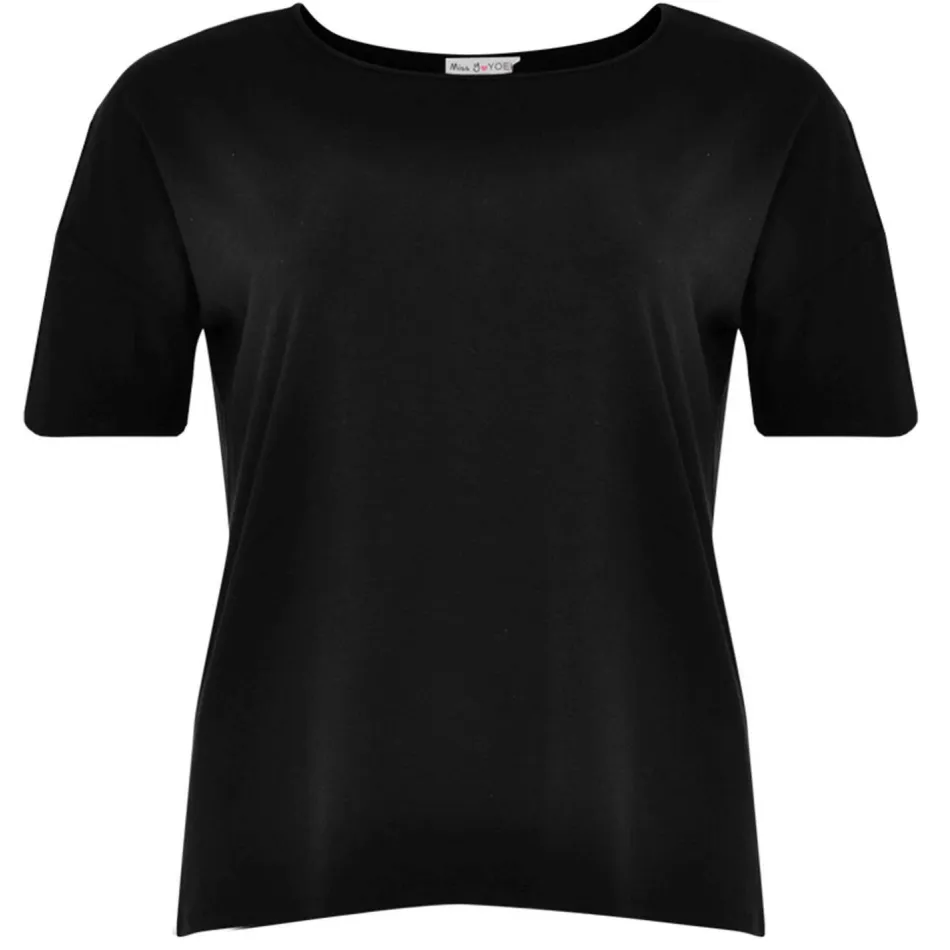 Yoek T-shirt wijd zwart, foto 4