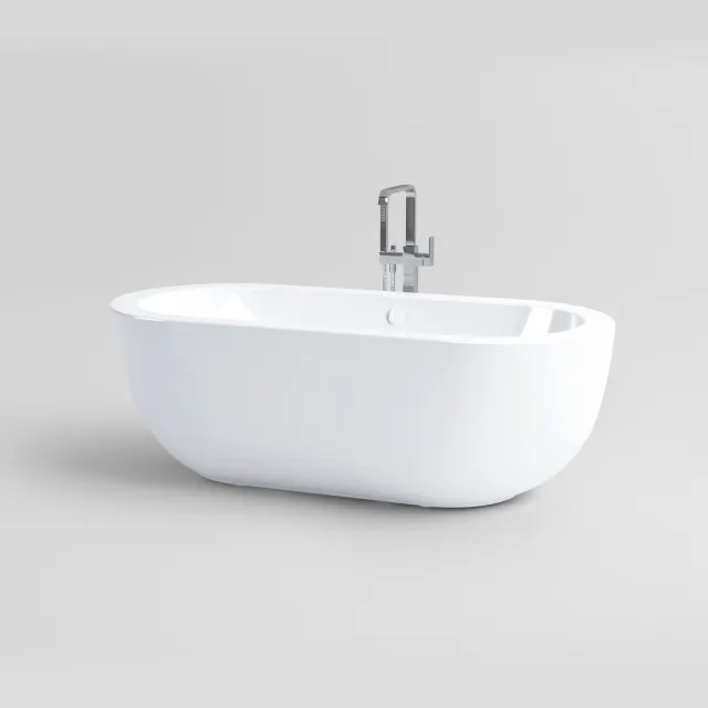 Clou InBe vrijstaand ligbad ovaal wit