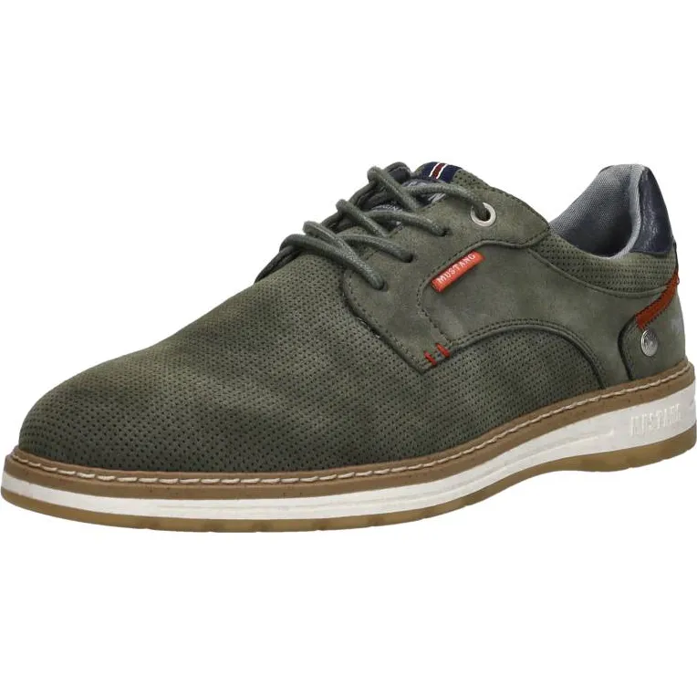 Mustang veterschoenen laag groen, foto 3