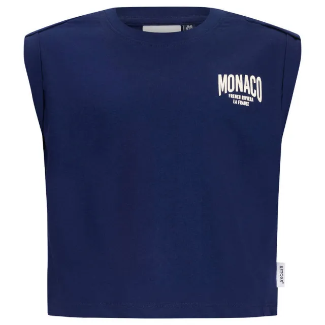 Retour Jeans mouwloos shirt donkerblauw