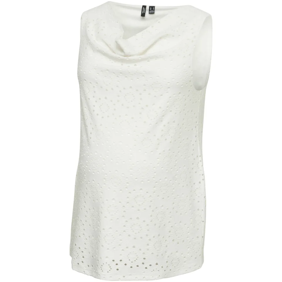 Vero Moda maternity zwangerschaps top ajour wit, foto 2