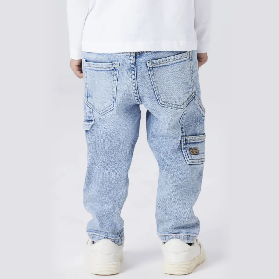 NAME IT MINI loose fit jeans Light Blue Denim, foto 5