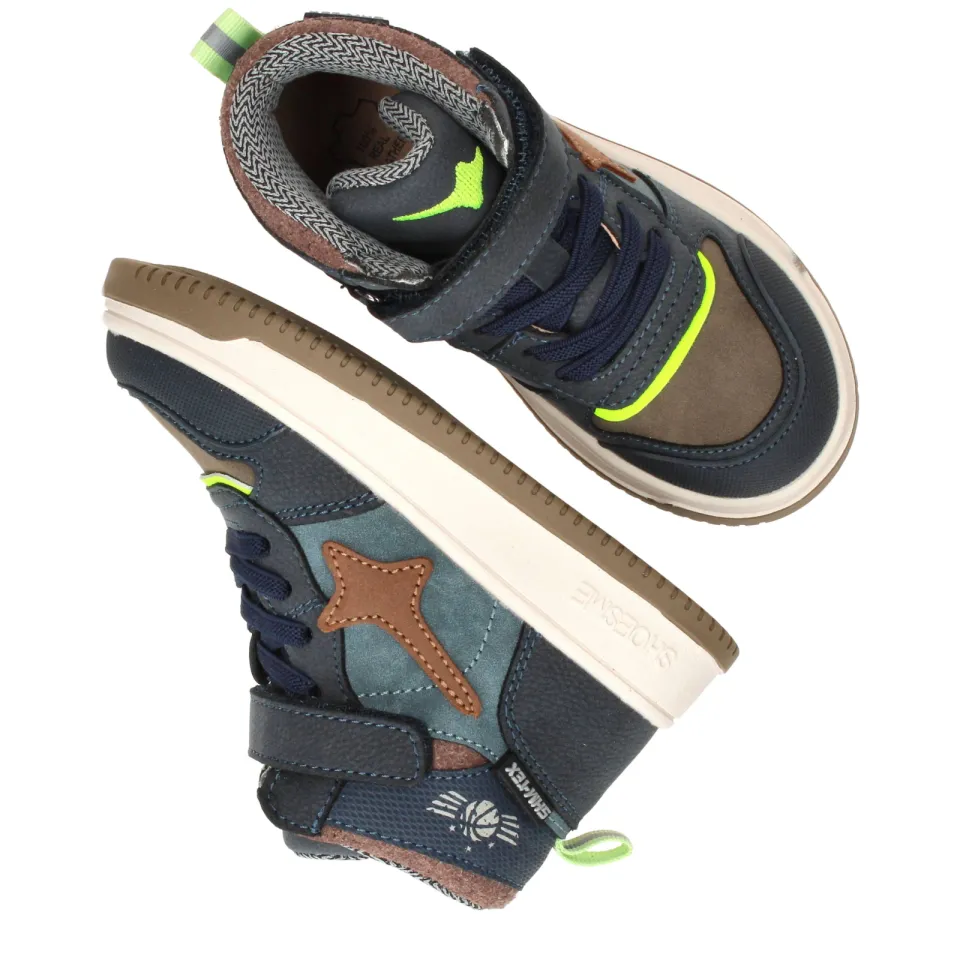 Shoesme hoge sneaker donkerblauw donkerblauw/groen, foto 7
