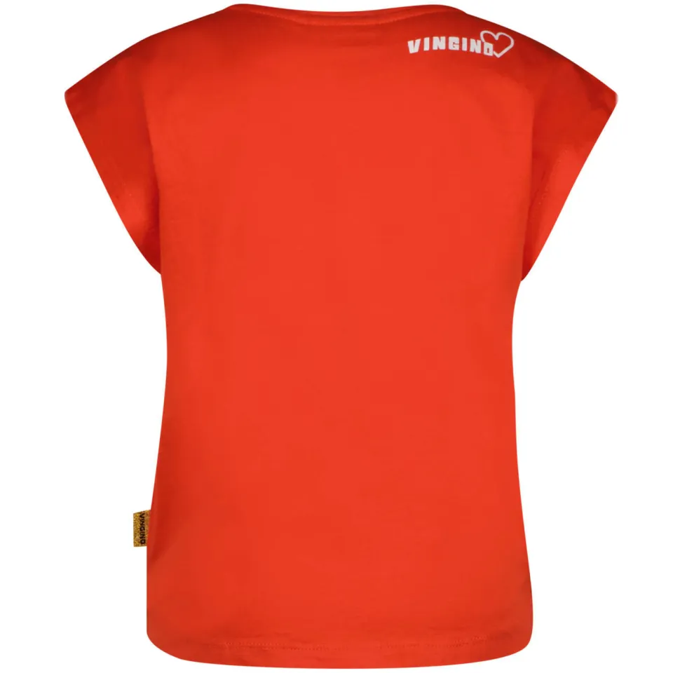 Vingino T-shirt rood met print, foto 3