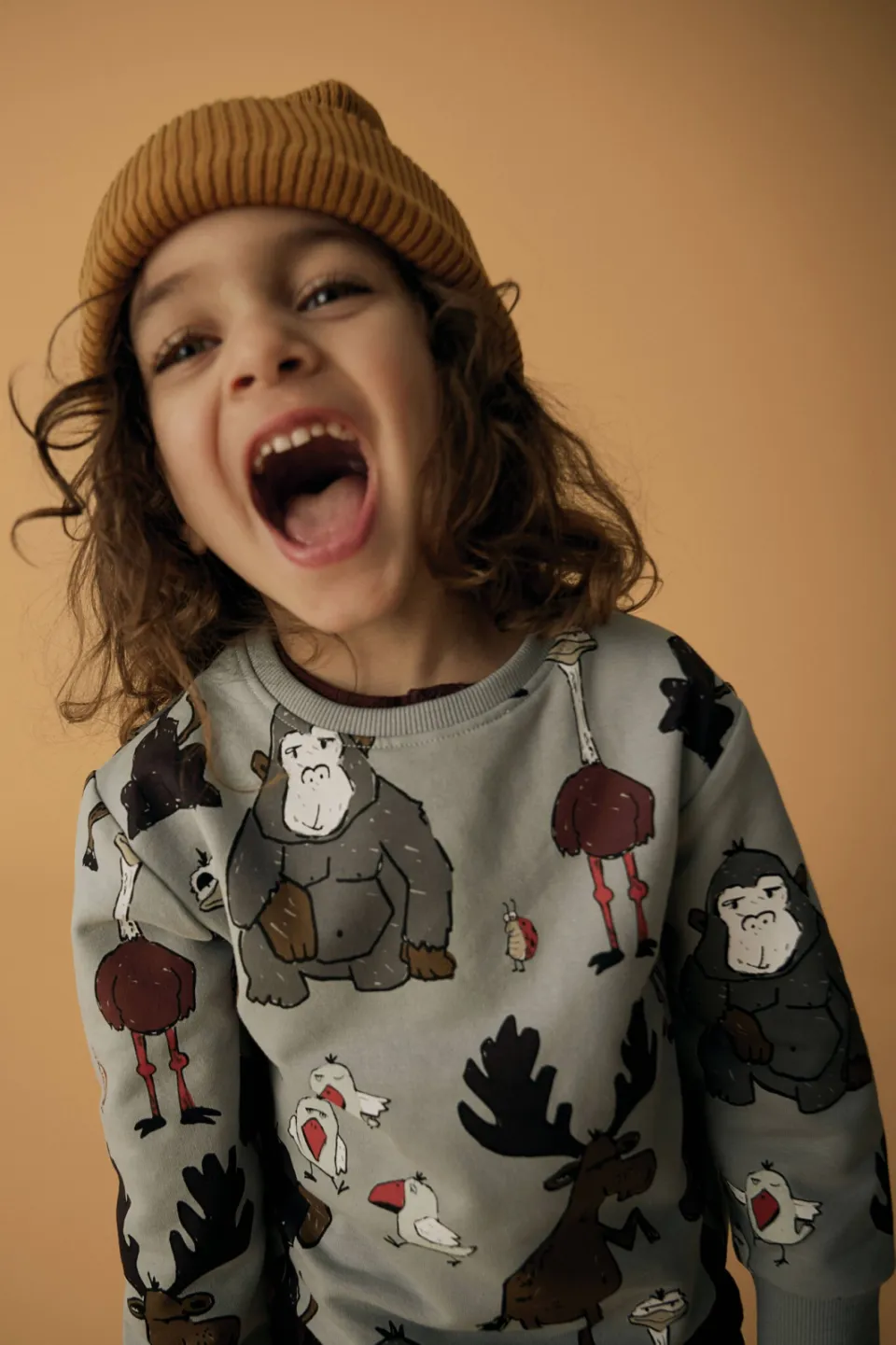 NAME IT MINI sweater met print - grijs, foto 5