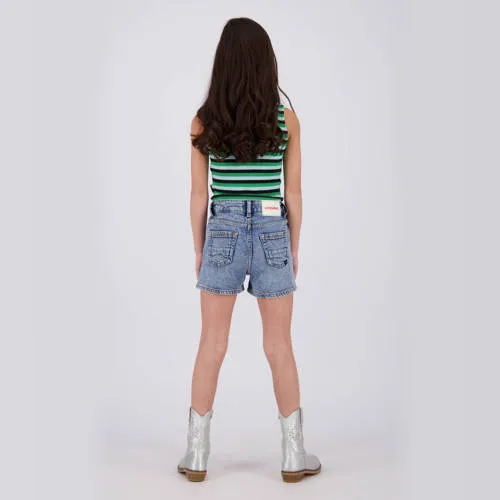 Vingino regular jeansshort medium blue, foto 3