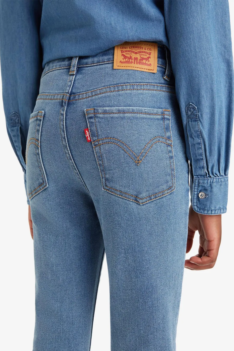 Levi's 726 high rise flared jeans lichtblauw clean getaway, foto 7