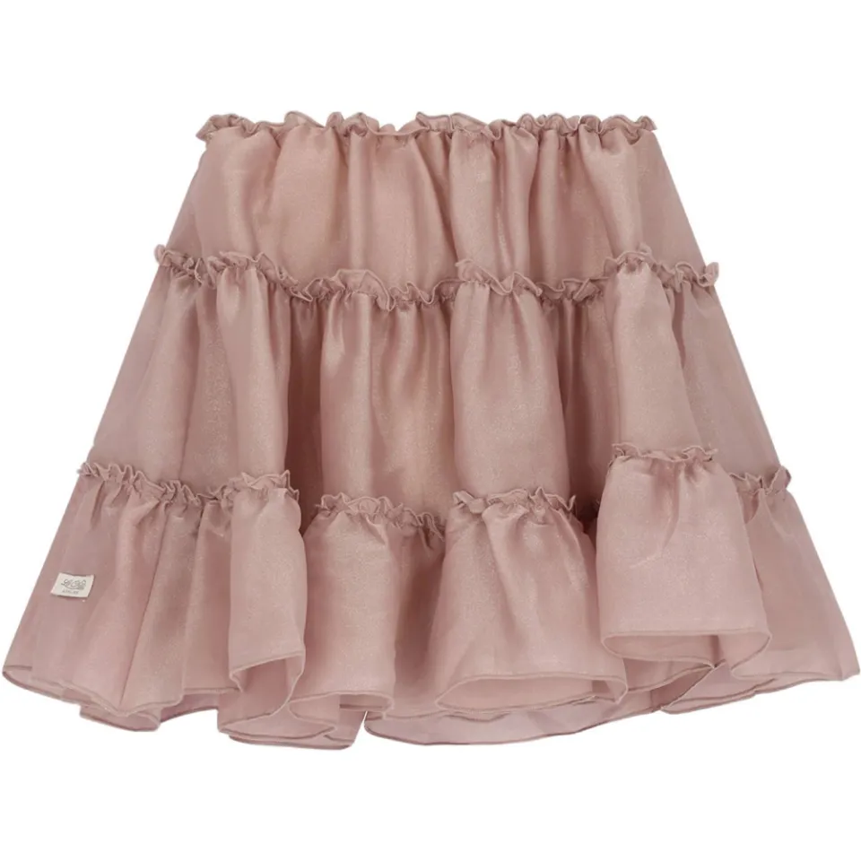Le Chic korte tule rok met glitters roze, foto 4