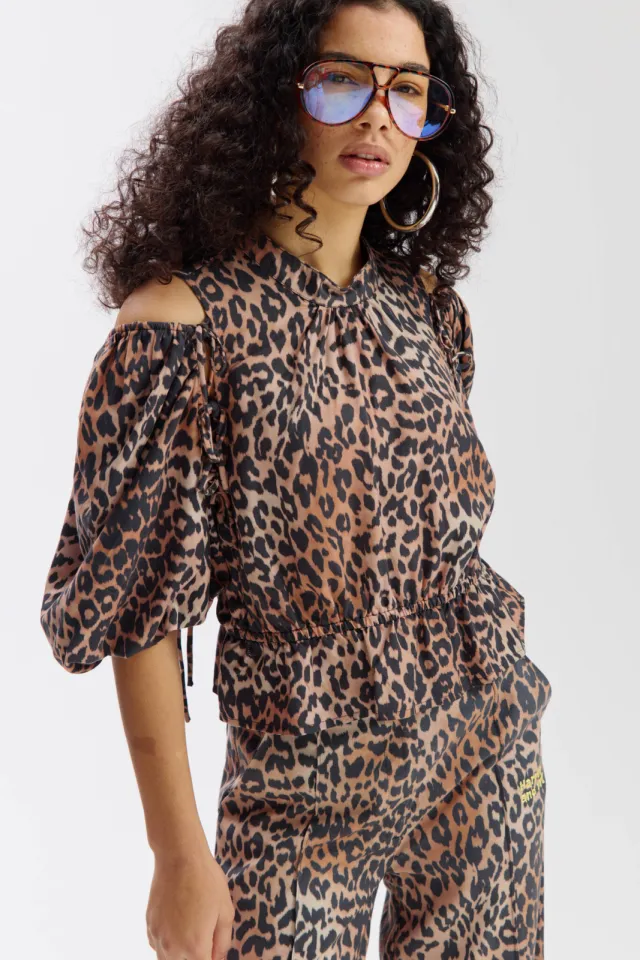 Harper & Yve JACEY-SS peplum top bruin Multi