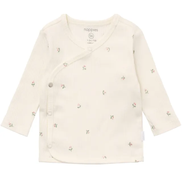 Noppies baby gebloemde longsleeve ecru