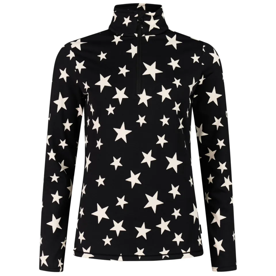 Protest PRTSwana fleece sweater met sterren - zwart/ecru, foto 2