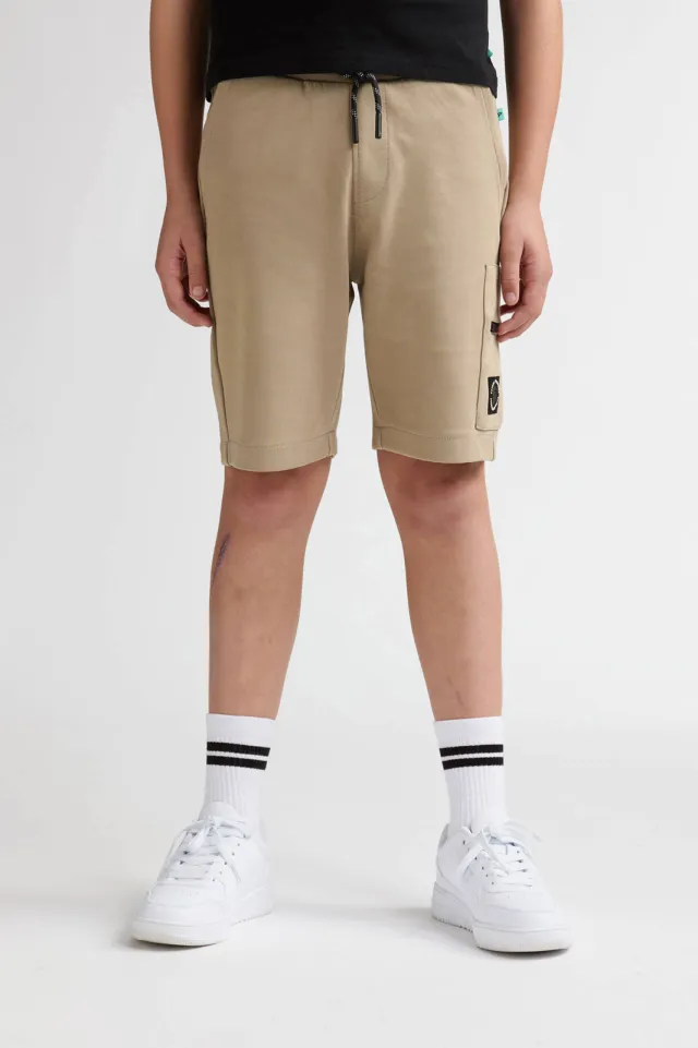 Petrol Industries relaxed sweatshort zand, foto 4